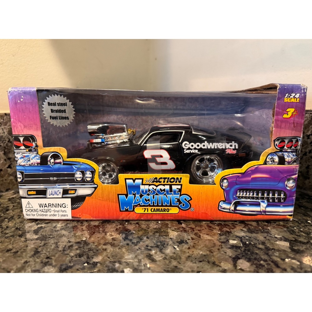 Action Muscle Machines Dale Earnhardt 3 Goodwrench 71 Camaro 1:24 Diecast 93111